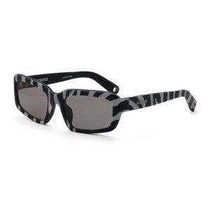 NEW JACQUEMUS SUNGLASSES, BLACK/WHITE ZEBRA UNISEX JACQUEMUS MARINO JAC/64 C5